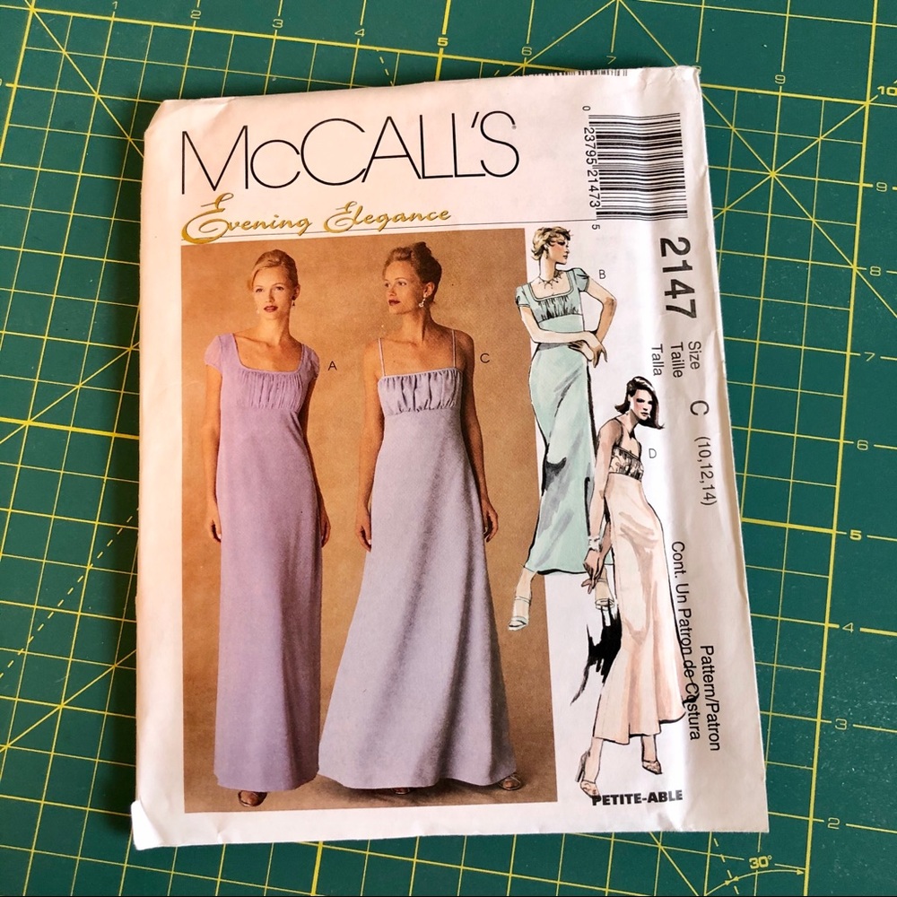 90’s McCall’s Evening Elegance Pattern #2147